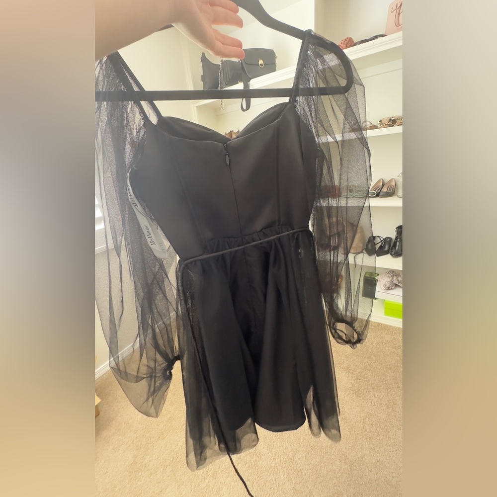 BLACK CHIFFON DRESS